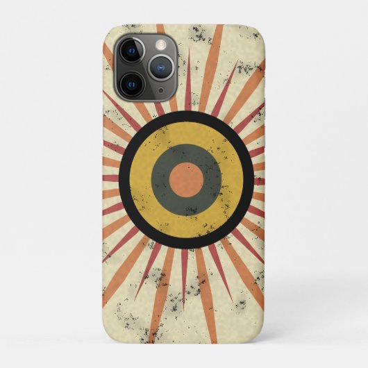 Retro Boho Zonneuitbarsting Design Case-Mate iPhone Case (Achterkant)