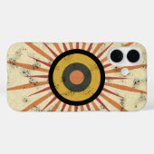 Retro Boho Zonneuitbarsting Design Case-Mate iPhone Case (Achterkant (horizontaal))