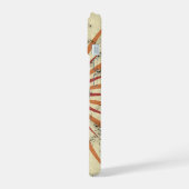 Retro Boho Zonneuitbarsting Design iPhone 15 Case (Linkerkant)