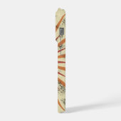 Retro Boho Zonneuitbarsting Design iPhone Hoesje (Linkerkant)