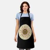 Retro Boho Zonneuitbarsting Design Schort (Gedragen)