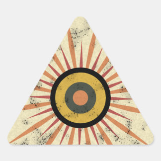 Retro Boho Zonneuitbarsting Design Sticker