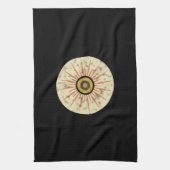 Retro Boho Zonneuitbarsting Design Theedoek (Verticaal)