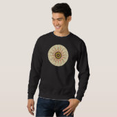 Retro Boho Zonneuitbarsting Design Trui (Voorkant volledig)