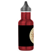 Retro Boho Zonneuitbarsting Design Waterfles (Links)