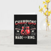 Retro bokshandschoenen liefde geschenken voor Boxe Kaart (Gele Bloem)