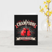 Retro bokshandschoenen liefde geschenken voor Boxe Kaart (Gele Bloem)