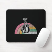 Retro bokshandschoenen Rainbow Vibes Muismat (Met muis)