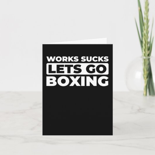 Retro Bokshandschoenen - Sparring Fighter Box Kaart (Voorkant)