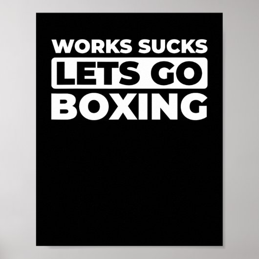 Retro Bokshandschoenen - Sparring Fighter Box Poster (Voorkant)