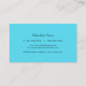 Retro Bold Brush Stroke Visitekaartje (Achterkant)