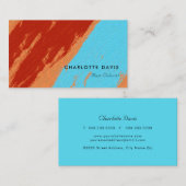 Retro Bold Brush Stroke Visitekaartje (Voorkant / Achterkant)