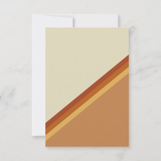 Retro Bold Neon Oranje roze bruiloft RSVP (Achterkant)