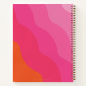 Retro Bold Roze Verloving Pas getrouwd Recept Notitieboek (Achterkant)