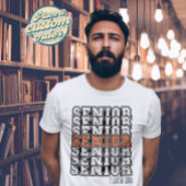 Retro bold Senior shirt Klasse van geschenk