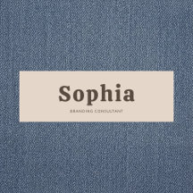 Retro Bold Serif Eenvoudig Beige Bruin
