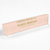 Retro Bold Serif Groen Roze Naambordje