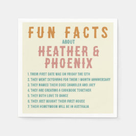 Retro Bold Typografie Bright Custom Fun Fact Servet