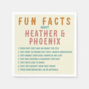 Retro Bold Typografie Bright Custom Fun Fact Servet