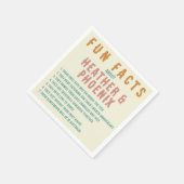 Retro Bold Typografie Bright Custom Fun Fact Servet (Hoek)