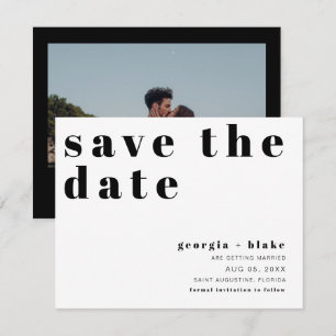 Retro Bold Typografie Heden Ten Geleide Kaart