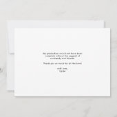 Retro Bold Typography Black Photo Afstuderen Bedankkaart (Achterkant)