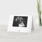 Retro Bold Typography Gold Photo Wedding Bedankkaart (Achterkant)