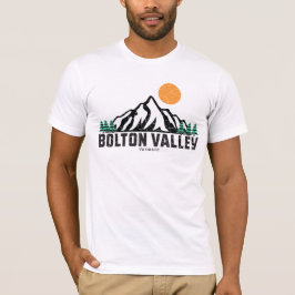 Retro Bolton Valley zonsondergang T-shirt