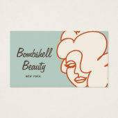 Retro Bombshell Lash Girl Eyelash Extensions Visitekaartje (Voorkant)