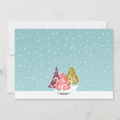 Retro Bomen Foto Vakantiekaart Feestdagenkaart (Achterkant)