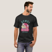 Retro Bondi Beach Australië Noodlijdende Graphic D T-shirt (Voorkant volledig)