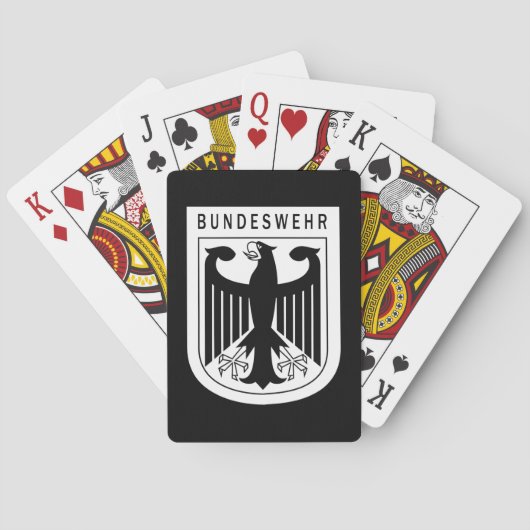 Retro - Bondsrepubliek Duitsland Bundeswehr Pokerkaarten (Achterkant)