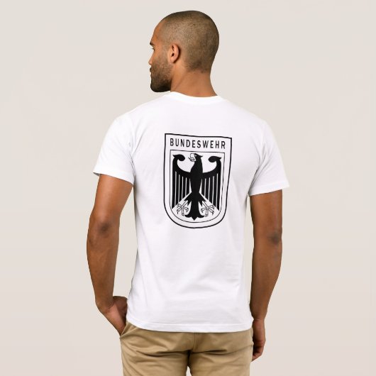 Retro - Bondsrepubliek Duitsland Bundeswehr T-shirt (Achterkant volledig)