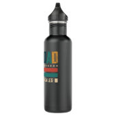 Retro bont vader het Man de mythe de snackdealer Waterfles (Rechts)