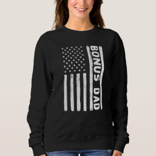 Retro Bonus Papa Stepdad Amerikaanse vlag Trui