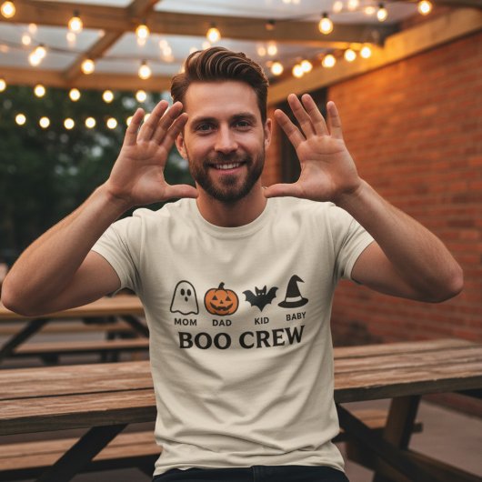 Retro “Boo Crew” Family Matching Halloween T-Shirt