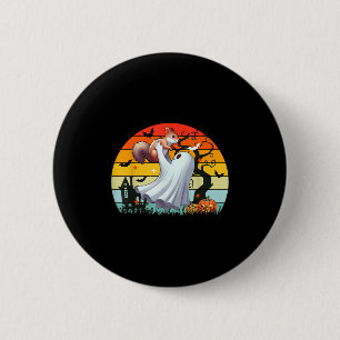 Retro Boo Ghost Hunging Squirrel Halloween Ronde Button 5,7 Cm