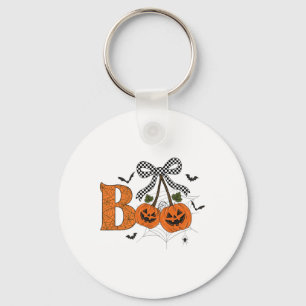 Retro Boo Ghost Pumpkin Cherries Bow Halloween Wom Sleutelhanger
