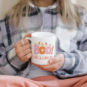 Retro Boo Halloween Cool Schattige Modern Koffiemok