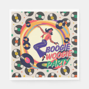 Retro Boogie Woogie Feest Papier Servet