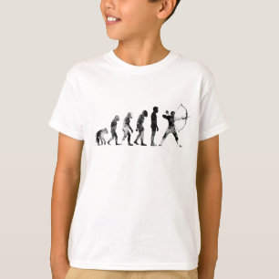 Retro  boogschieten Evolutie boogschieten T-shirt