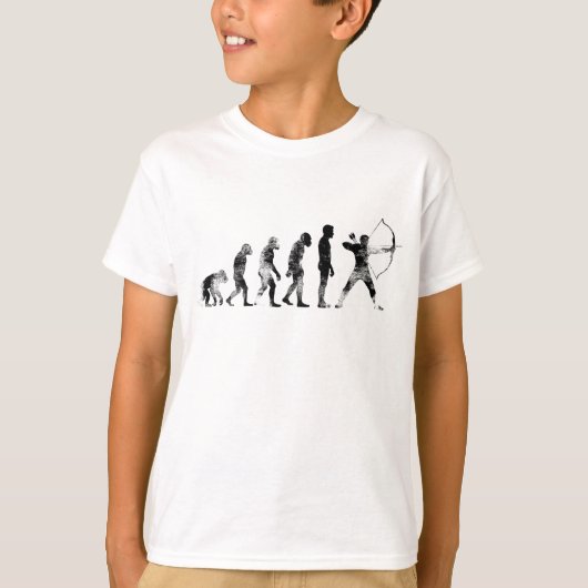 Retro  boogschieten Evolutie boogschieten T-shirt (Voorkant)