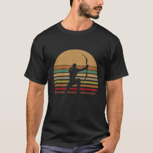 Retro Boogschutter Jager Boog En Pijl Jager Sport T-shirt