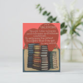  Retro Book Lovers Valentijn Kaart (Staand voorkant)