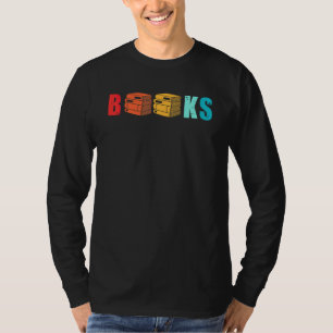 Retro Books die bladwijzer lezen literatuur Ed T-shirt
