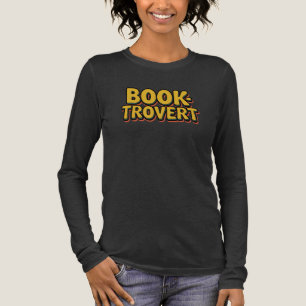 Retro Booktrovert Grappige Leeswoordspeling Tri-Blend Shirt