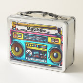 Retro Boom Box gepersonaliseerd (Achterkant)