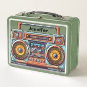 Retro Boom Box gepersonaliseerd (Voorkant)