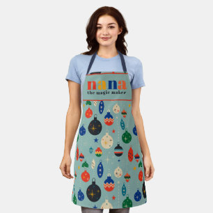 Retro Boom Kerst Keuken Nana Schort