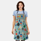 Retro Boom Kerst Keuken Tante Schort (Gedragen)